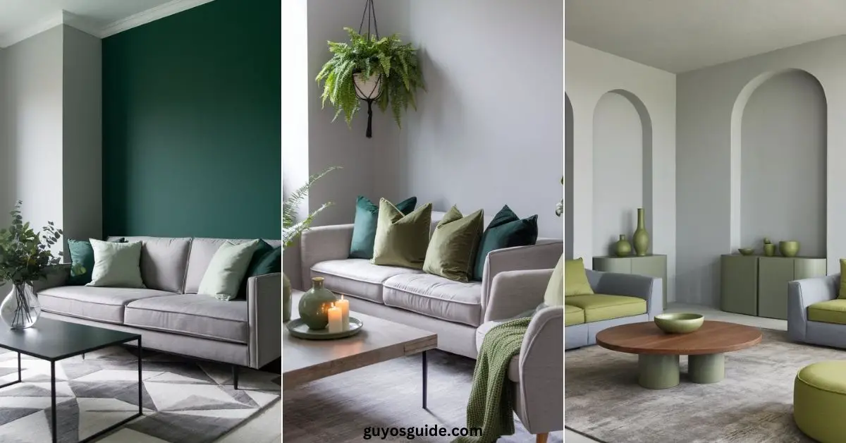 Gray and Green Living Room Ideas - Guyo's Guide