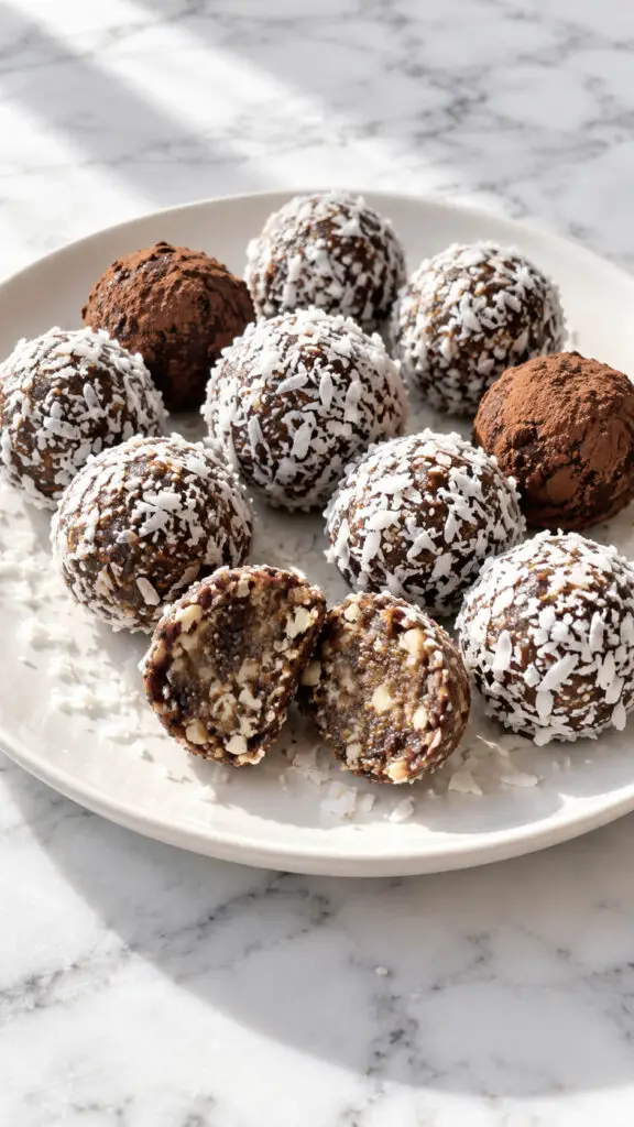 Chia Seed Coconut Truffles