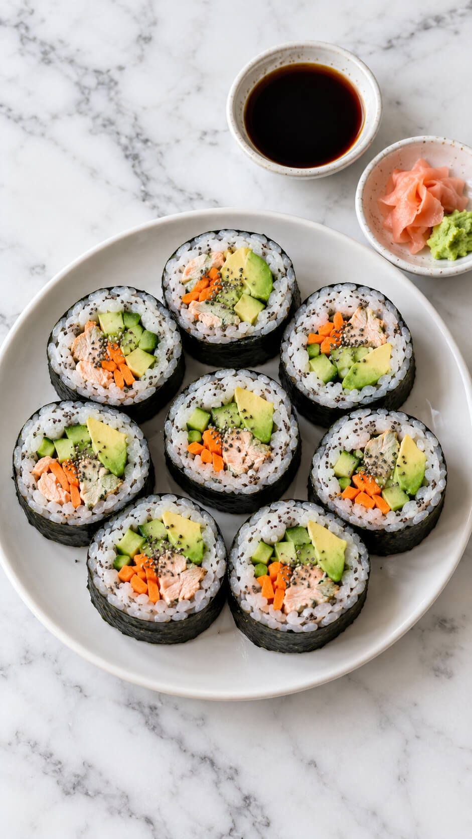 Chia Seed Sushi Rolls