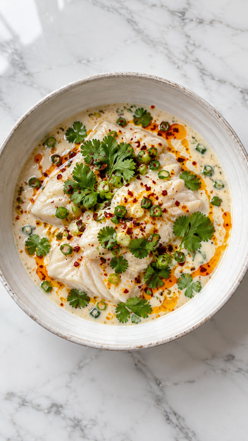 Coconut Milk Poached Fish