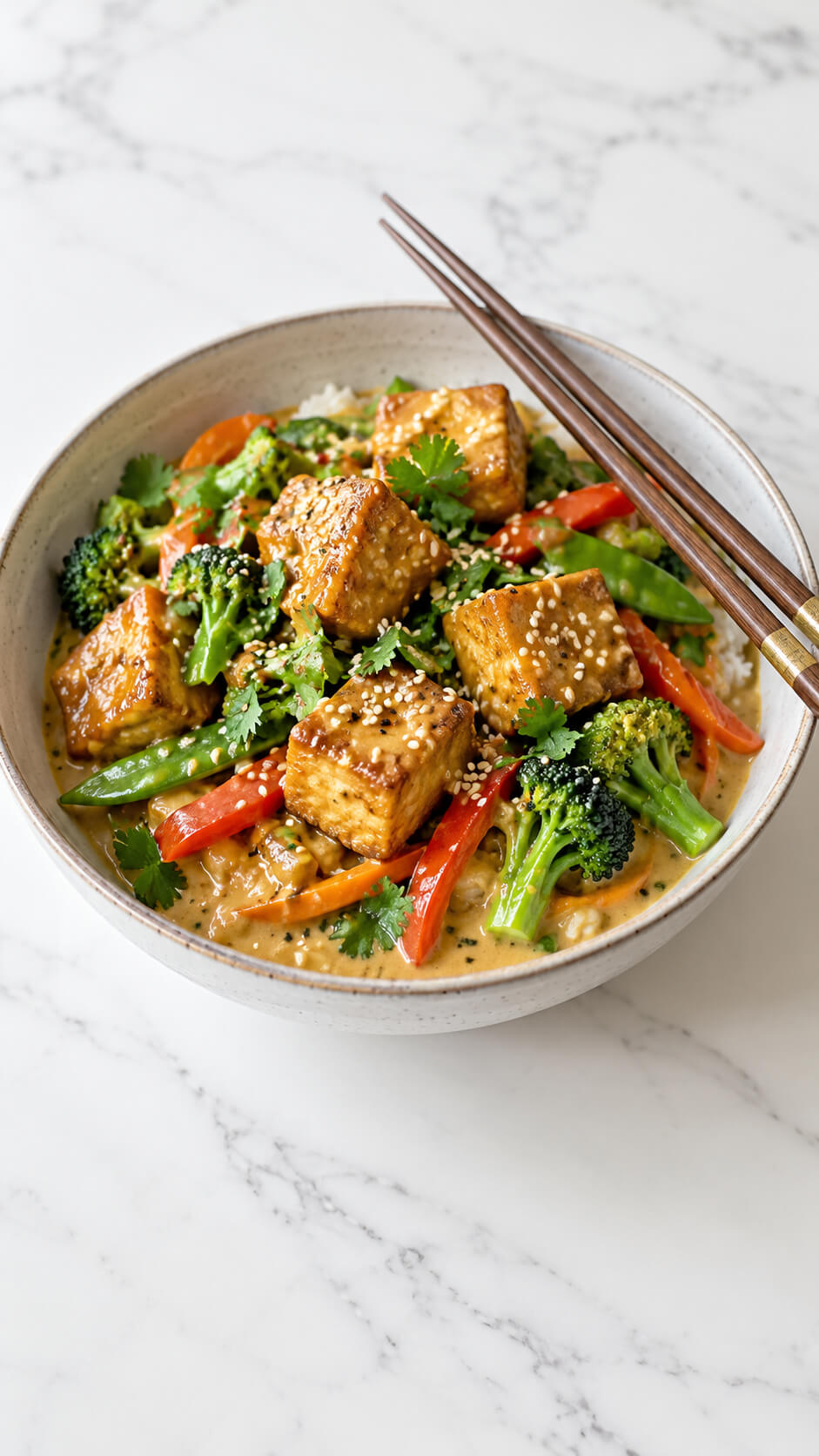 Coconut Milk Tofu Stir Fry