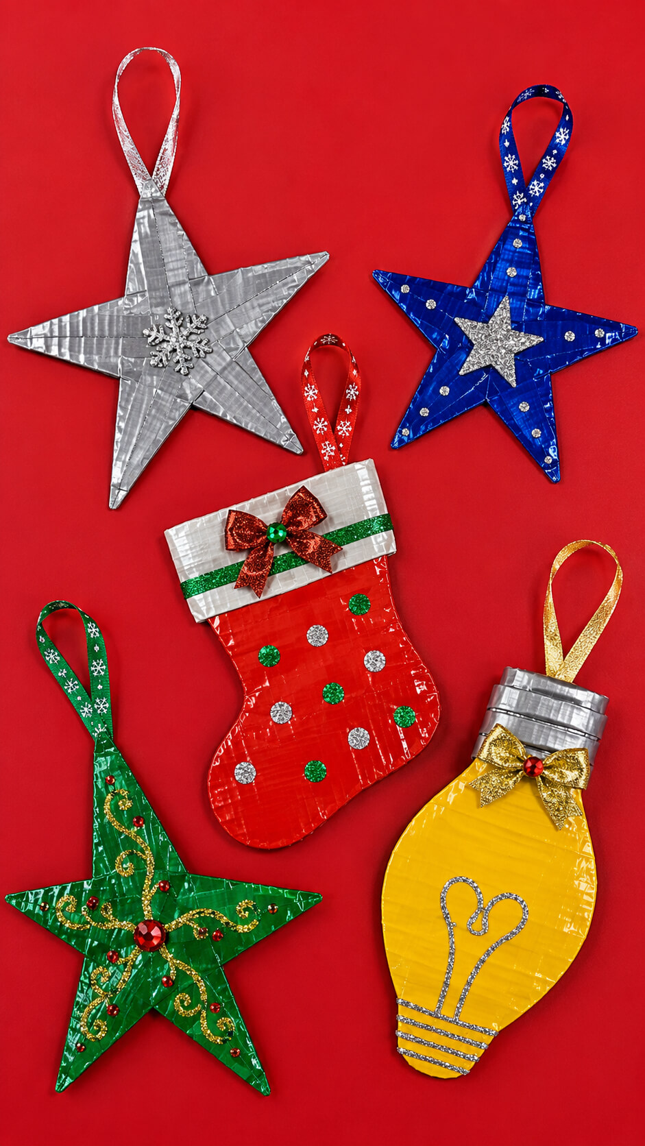 Duct Tape Christmas Ornaments