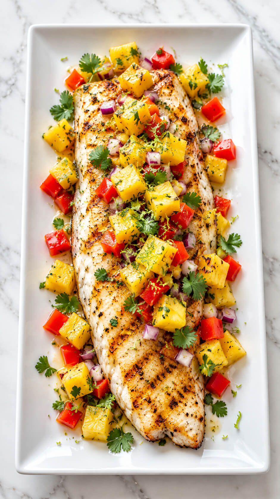 Grilled Fish with Pineapple Salsa