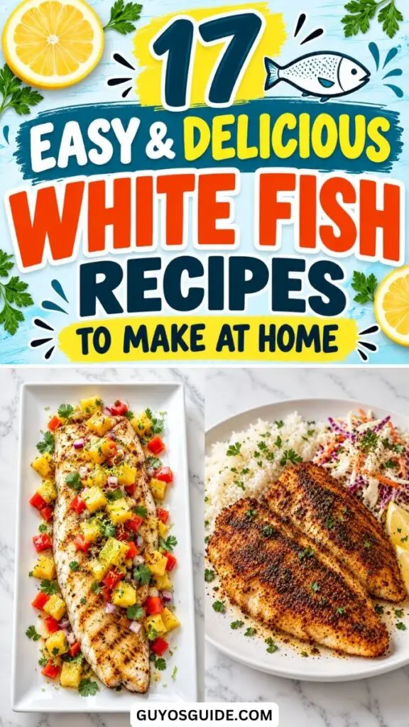 White Fish Recipes - PIN