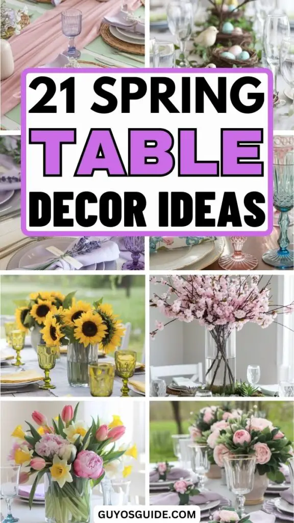 spring table decor ideas