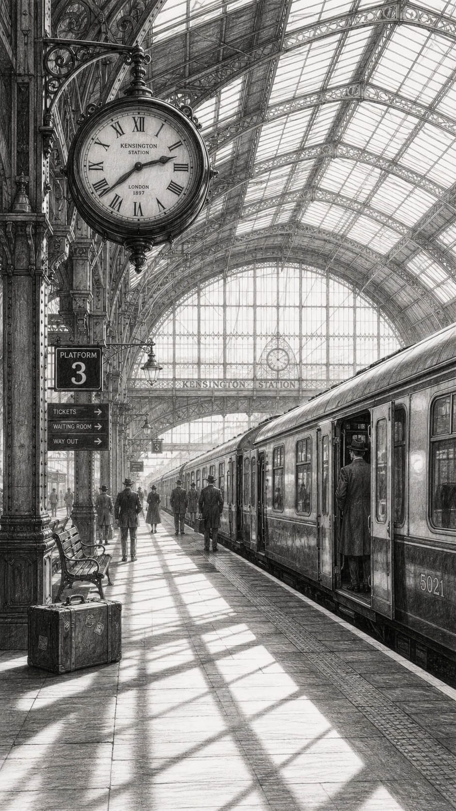 Kensington Station in 1897
