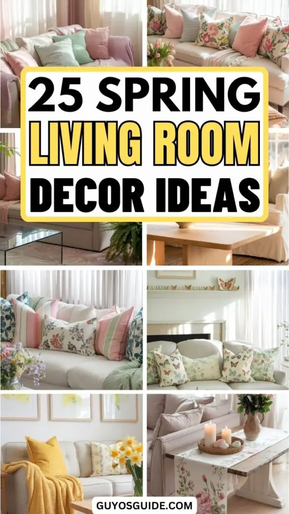 spring living room decor ideas