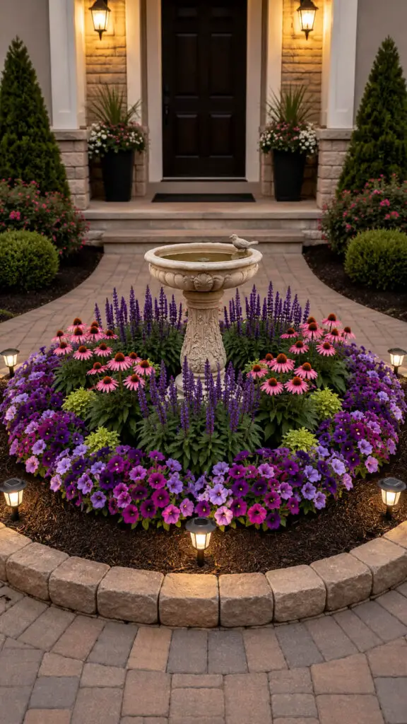Inviting garden by the front door