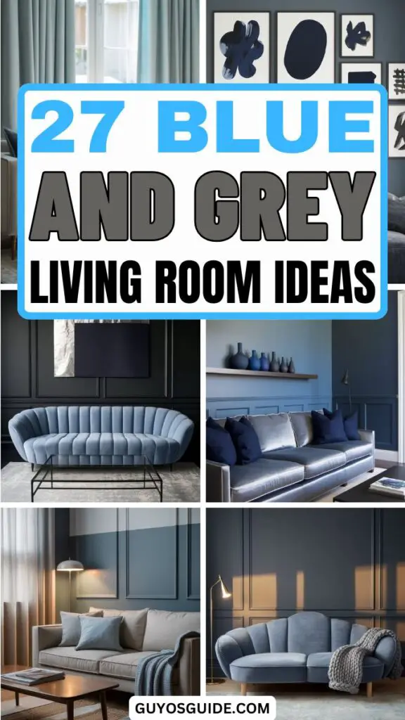 Blue and Grey Living Room Ideas