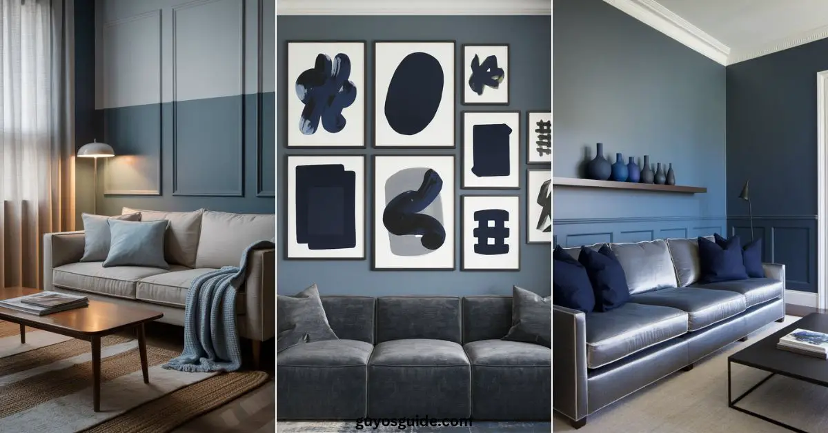 Blue and Grey Living Room Ideas - Guyo's Guide
