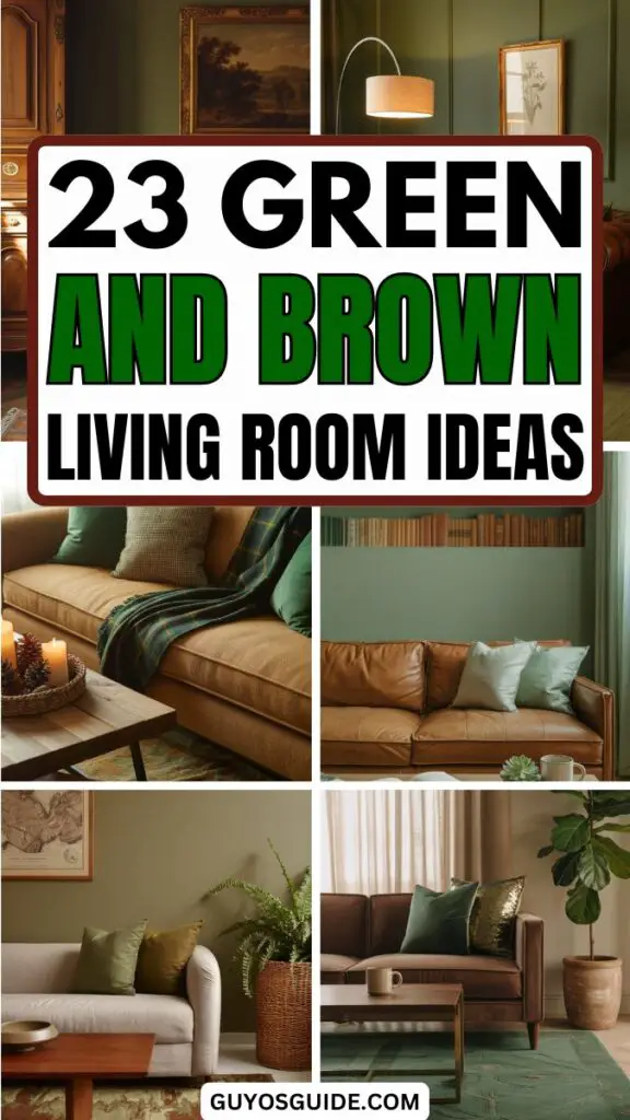 Green and Brown Living Room Ideas