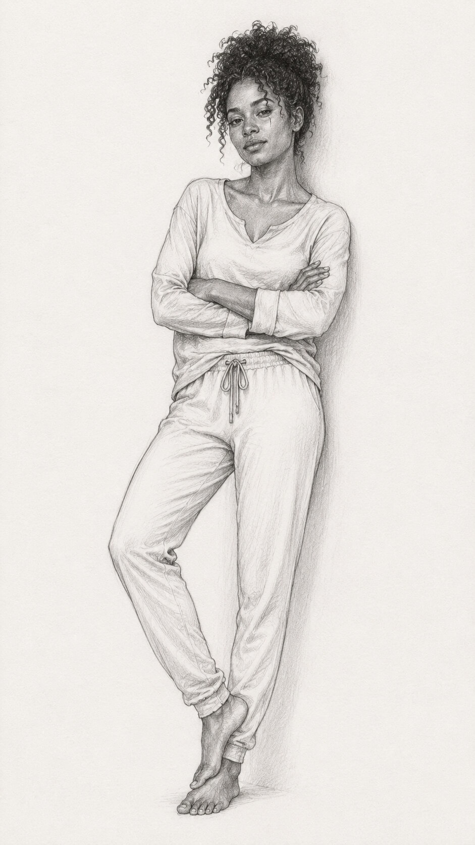 Leaning Against a Wall