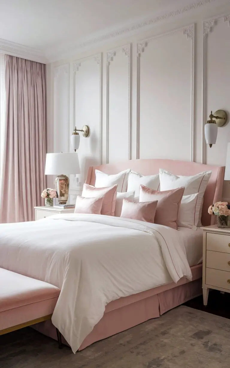 25 Pink and White Bedroom Ideas to Inspire a Chic, Serene Space