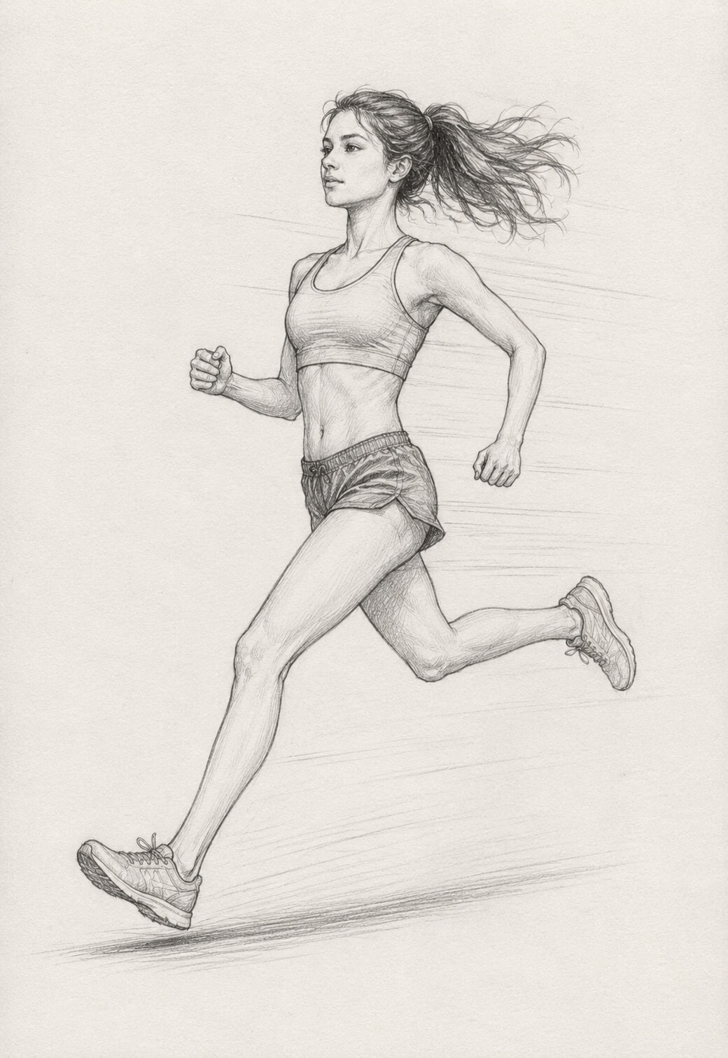 Running Mid Stride