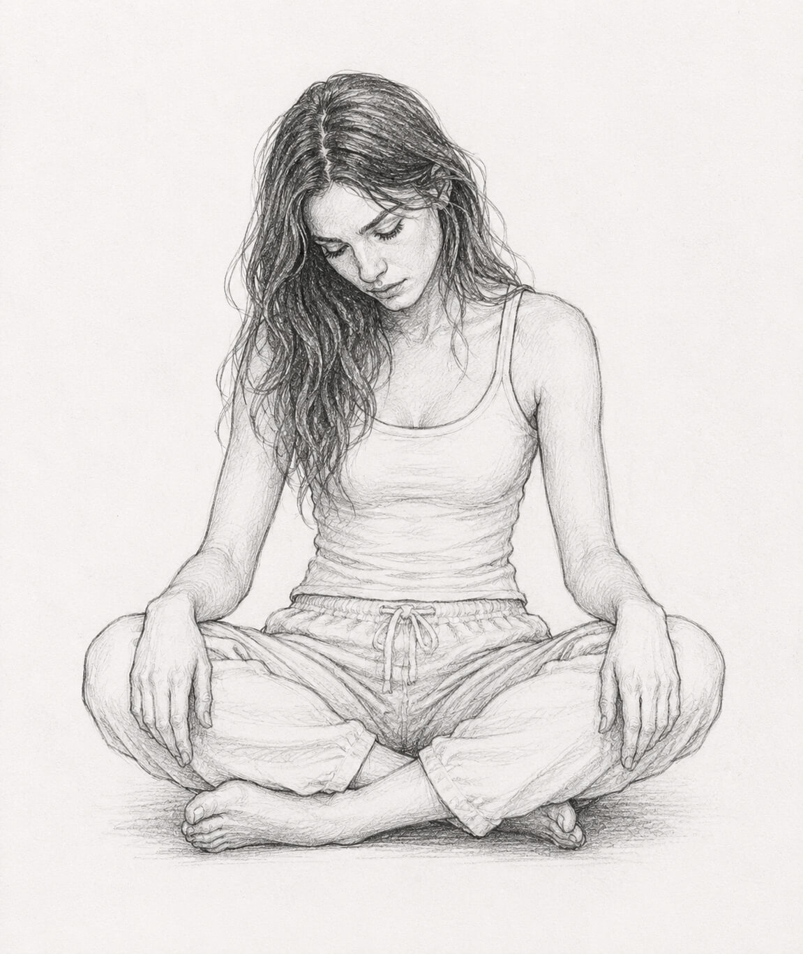 Sitting with Legs Crossed