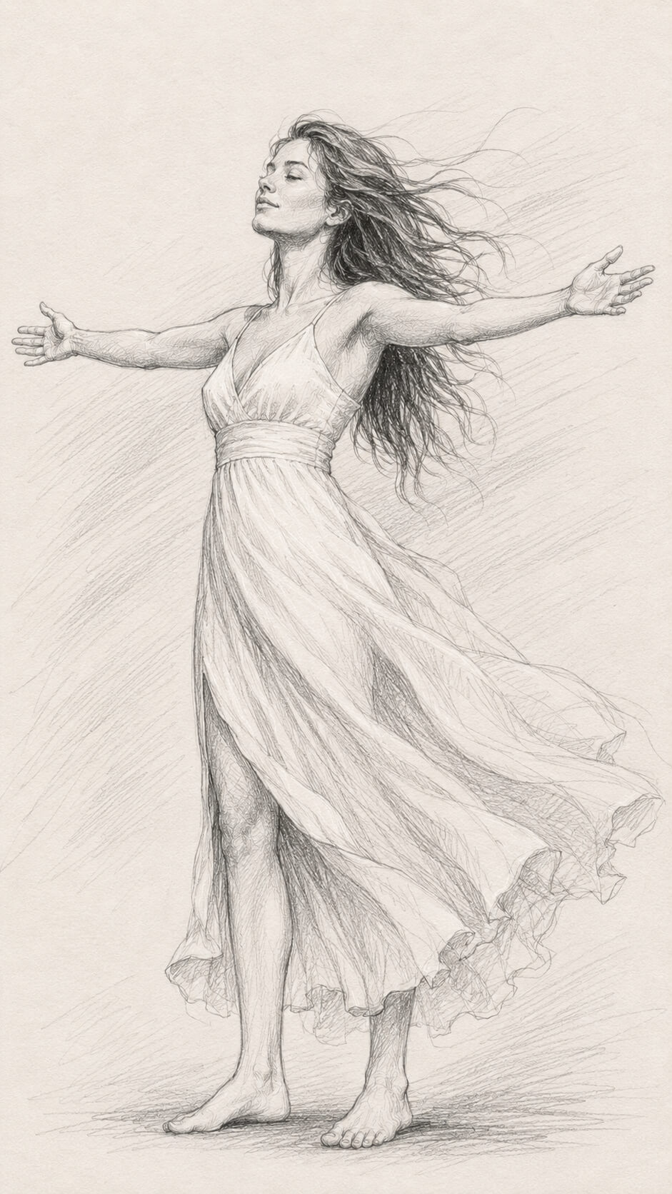 Standing with Arms Outstretched