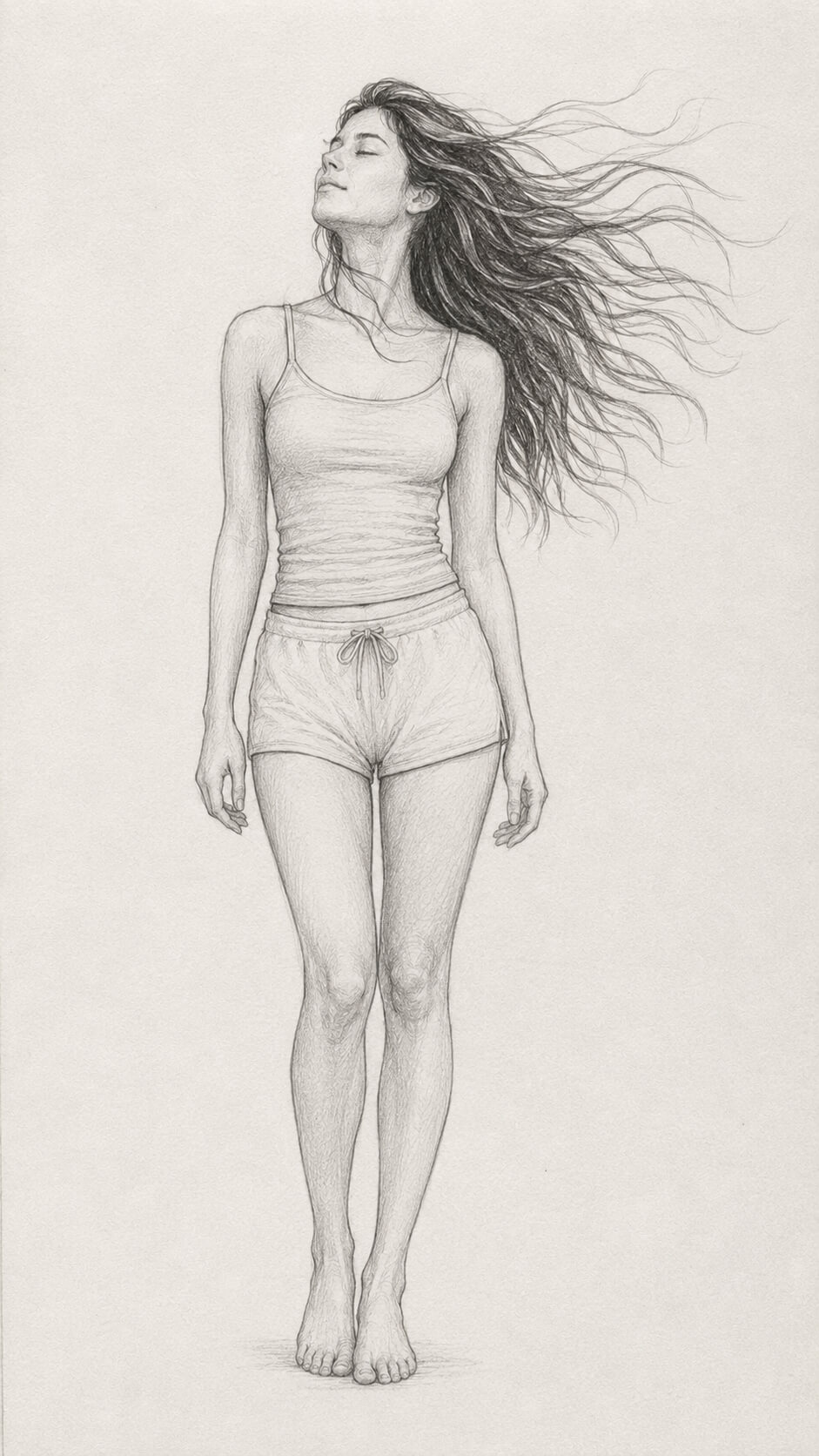 Windblown Hair Moment