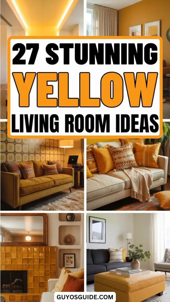 Yellow Living Room Ideas 