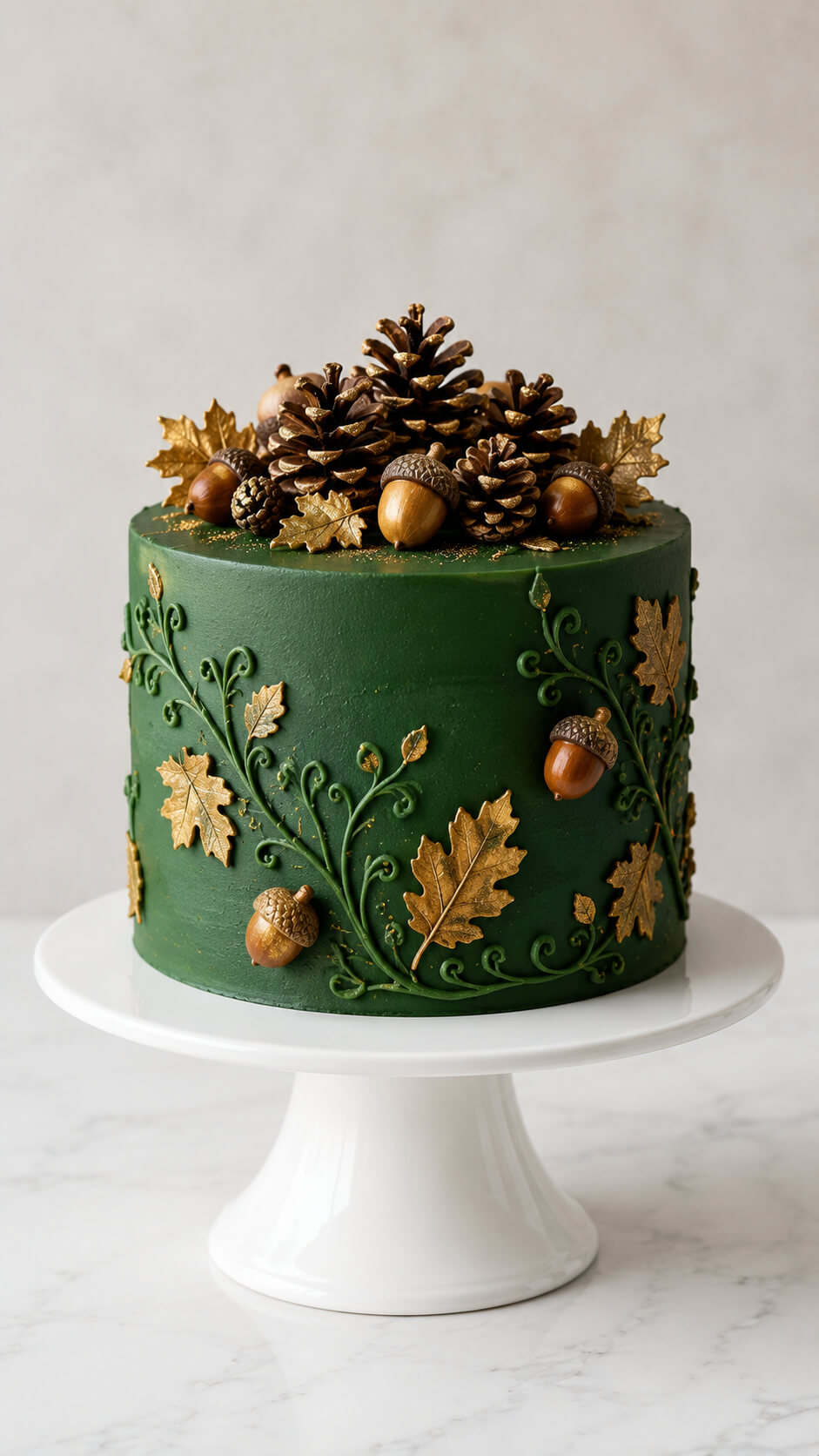 Acorn and Pinecone Cake