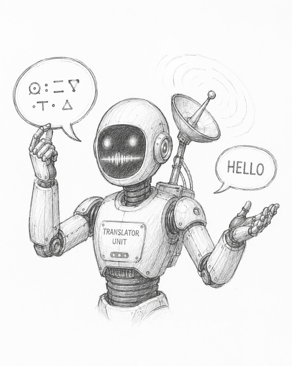 Alien Translator Robot