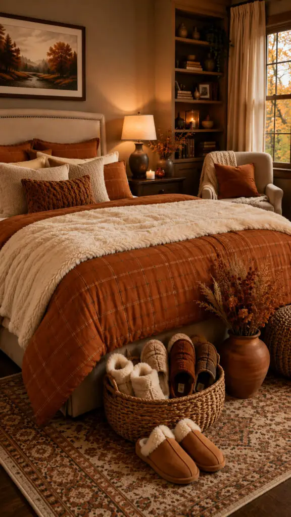 Basket of Cozy Slippers