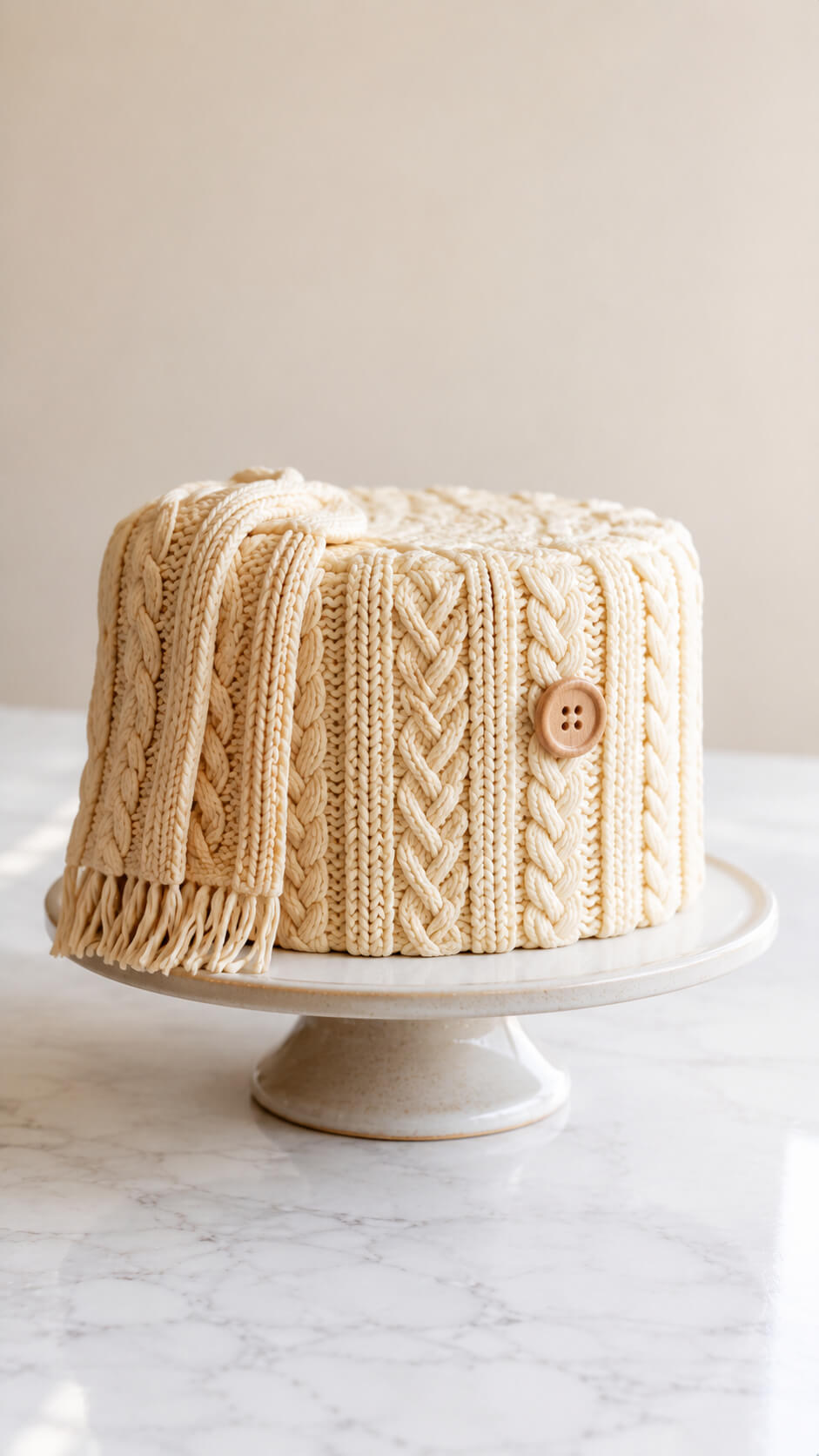 Cozy Sweater Cake