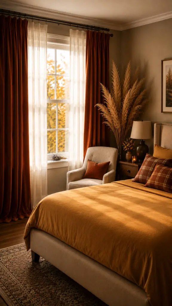 Fall Curtain Bedroom