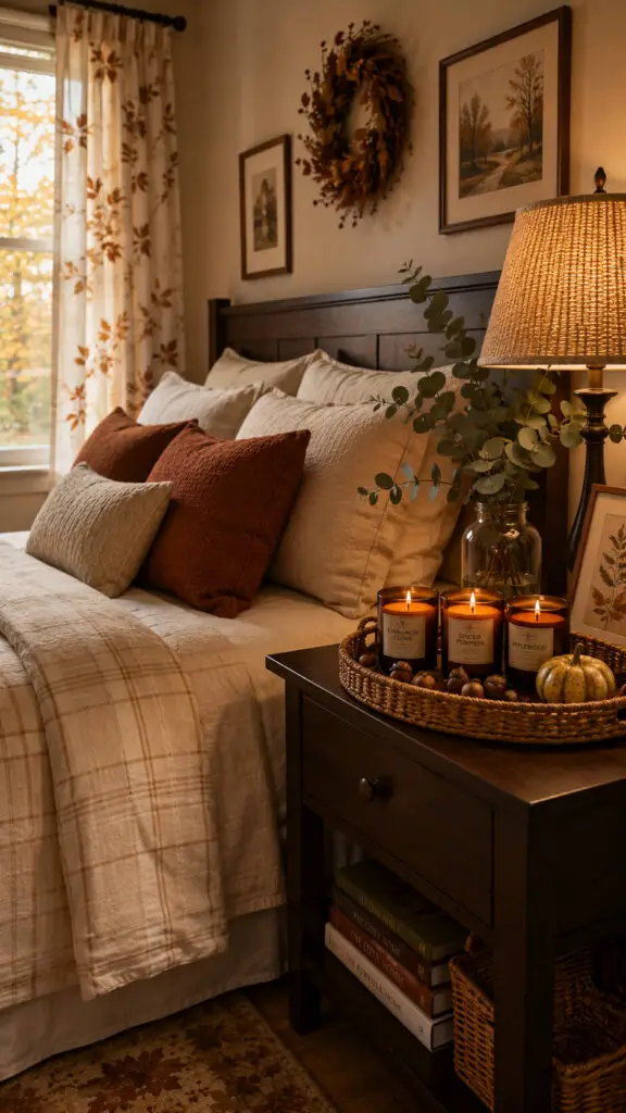 Fall Scented Candle Display