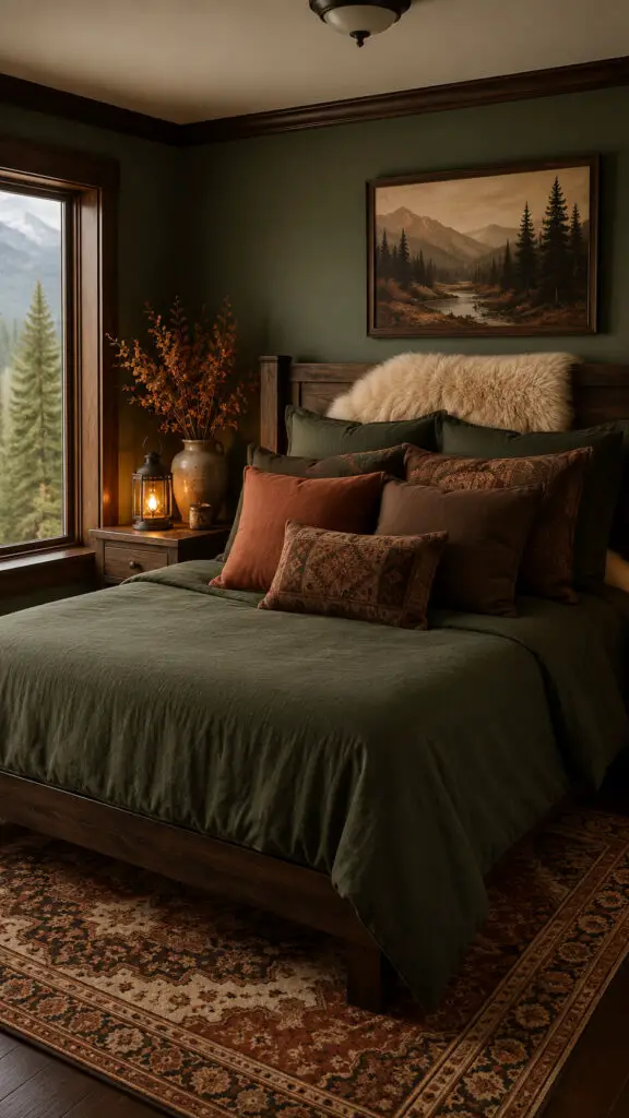 Faux Fur Over the Headboard