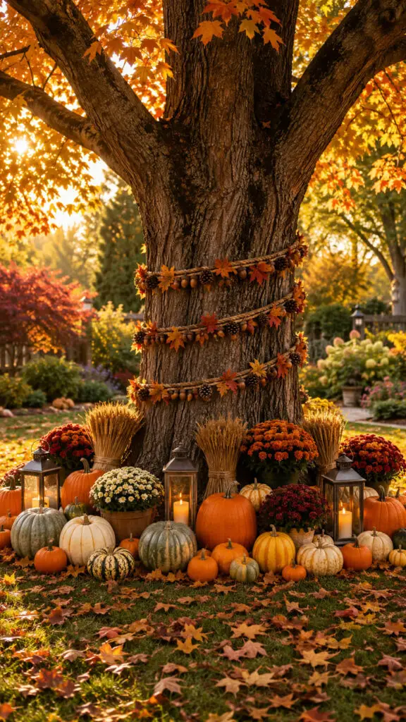 Golden Harvest Tree Display