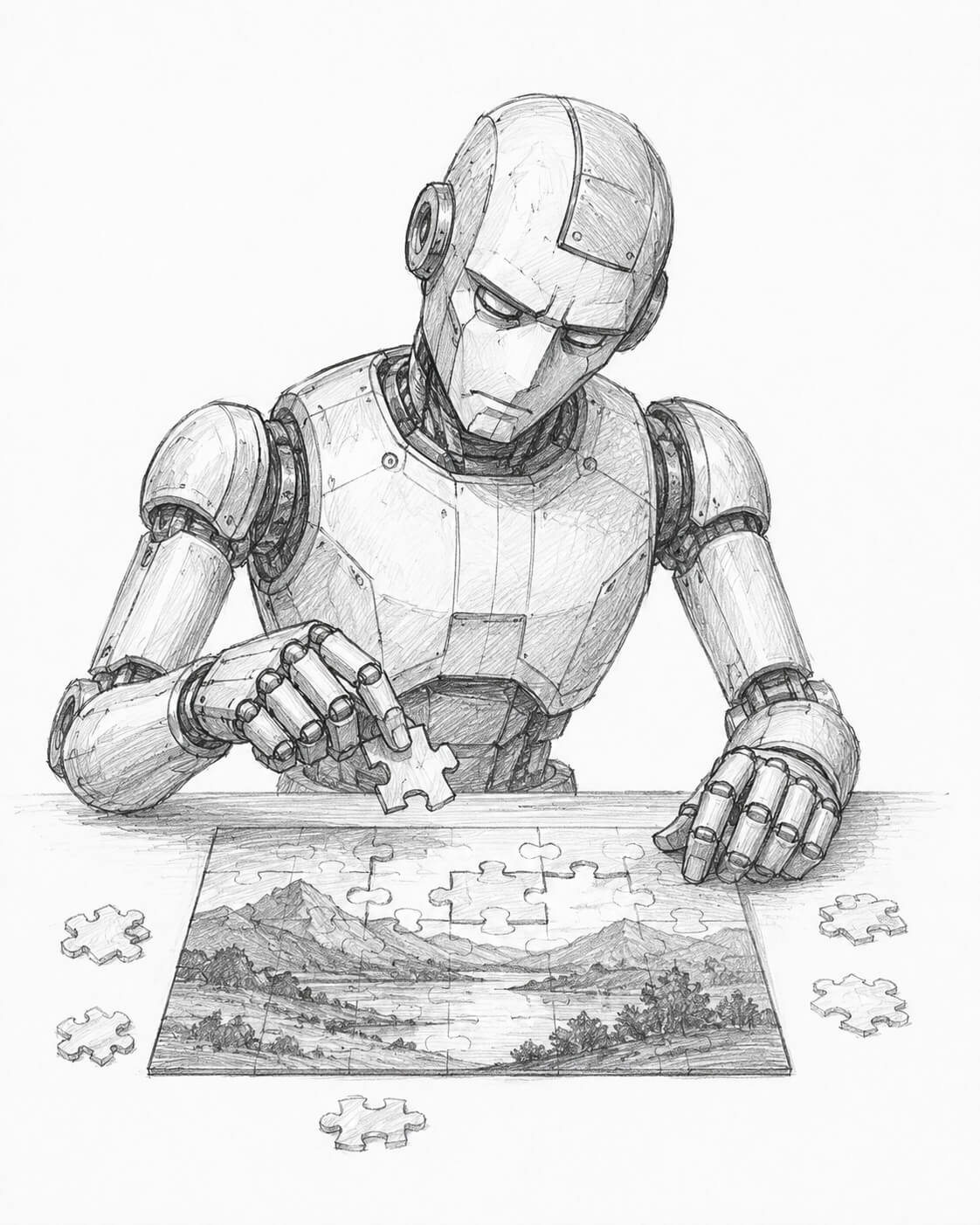 Puzzle Solving Robot