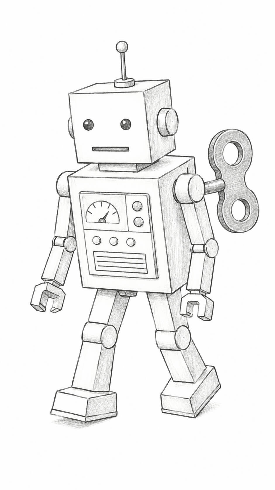 Retro Wind Up Robot