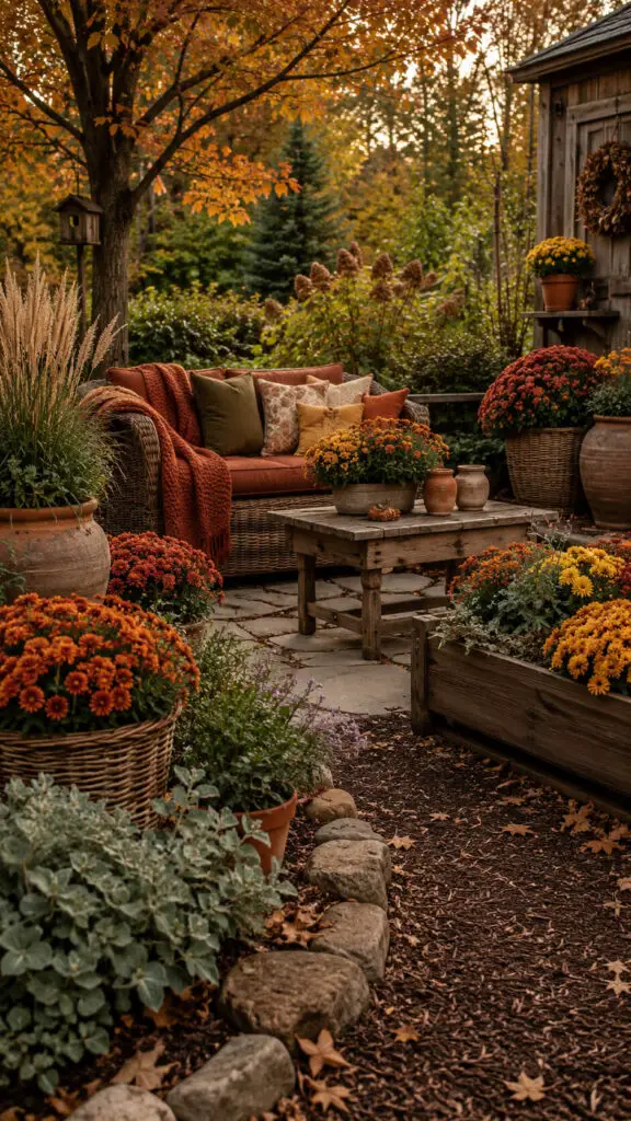 Warm Autumn Garden Patio Retreat