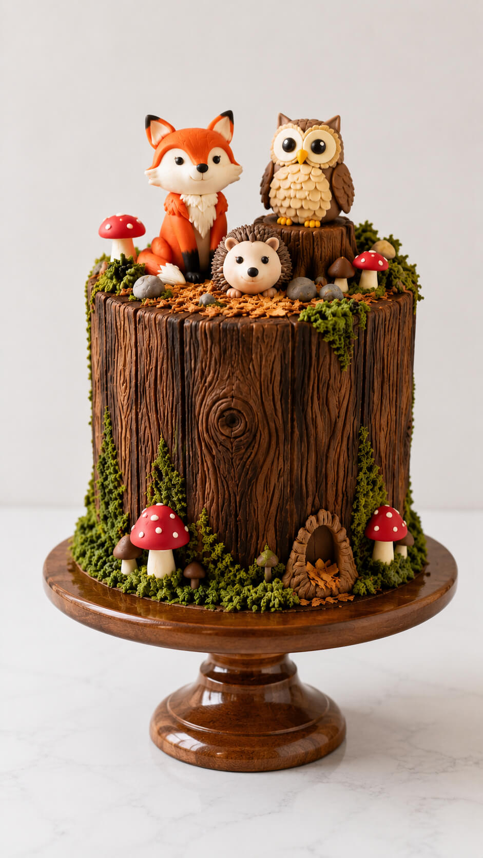 Woodland Animal Cake