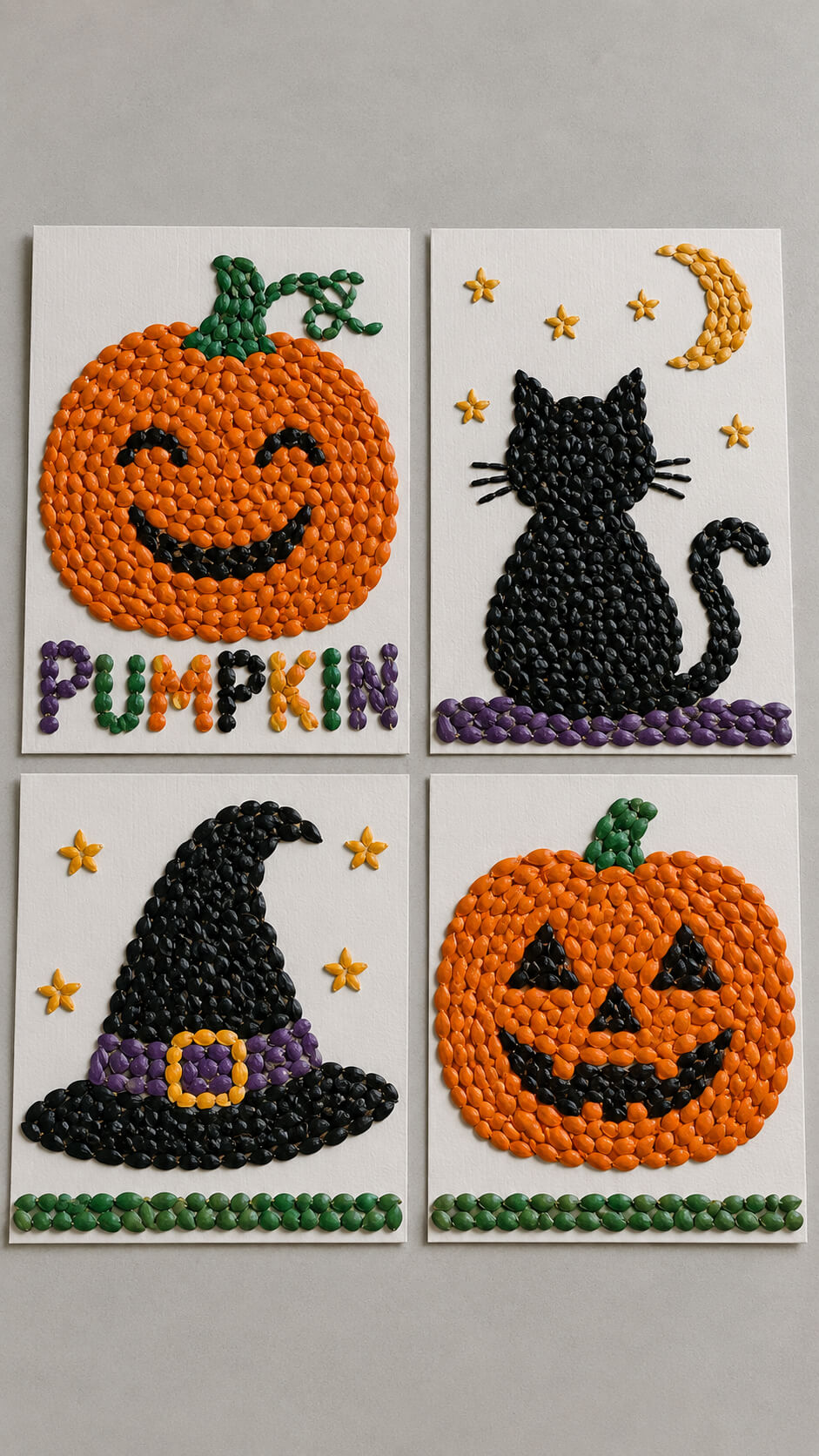 Autumn Seed Mosaic Quartet