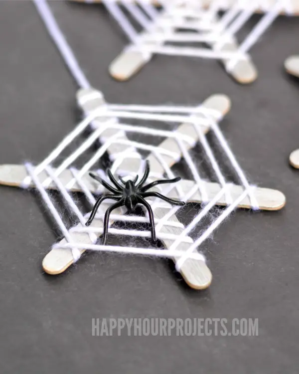 Craft Stick Spiderwebs 13