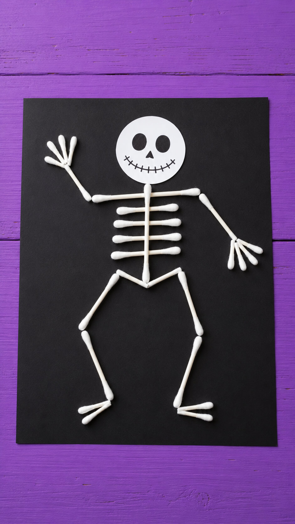 Dancing Q Tip Skeleton Craft
