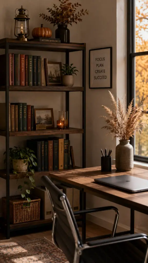 Fall Cozy Autumn Home Office Retreat