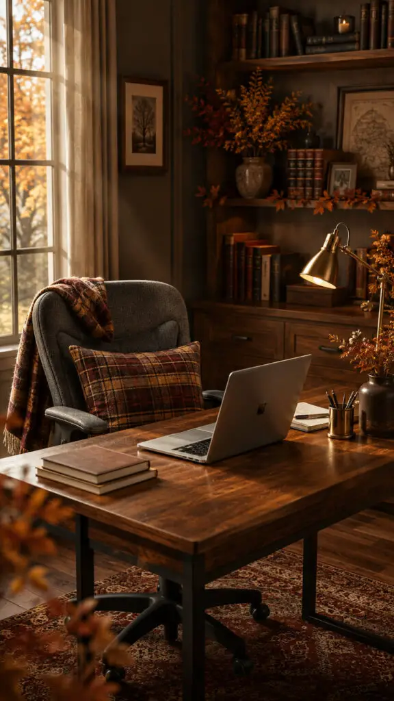 Fall Cozy Autumn Home Office Study