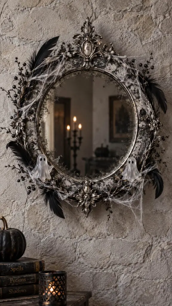 Gothic Haunted Mirror Wreath