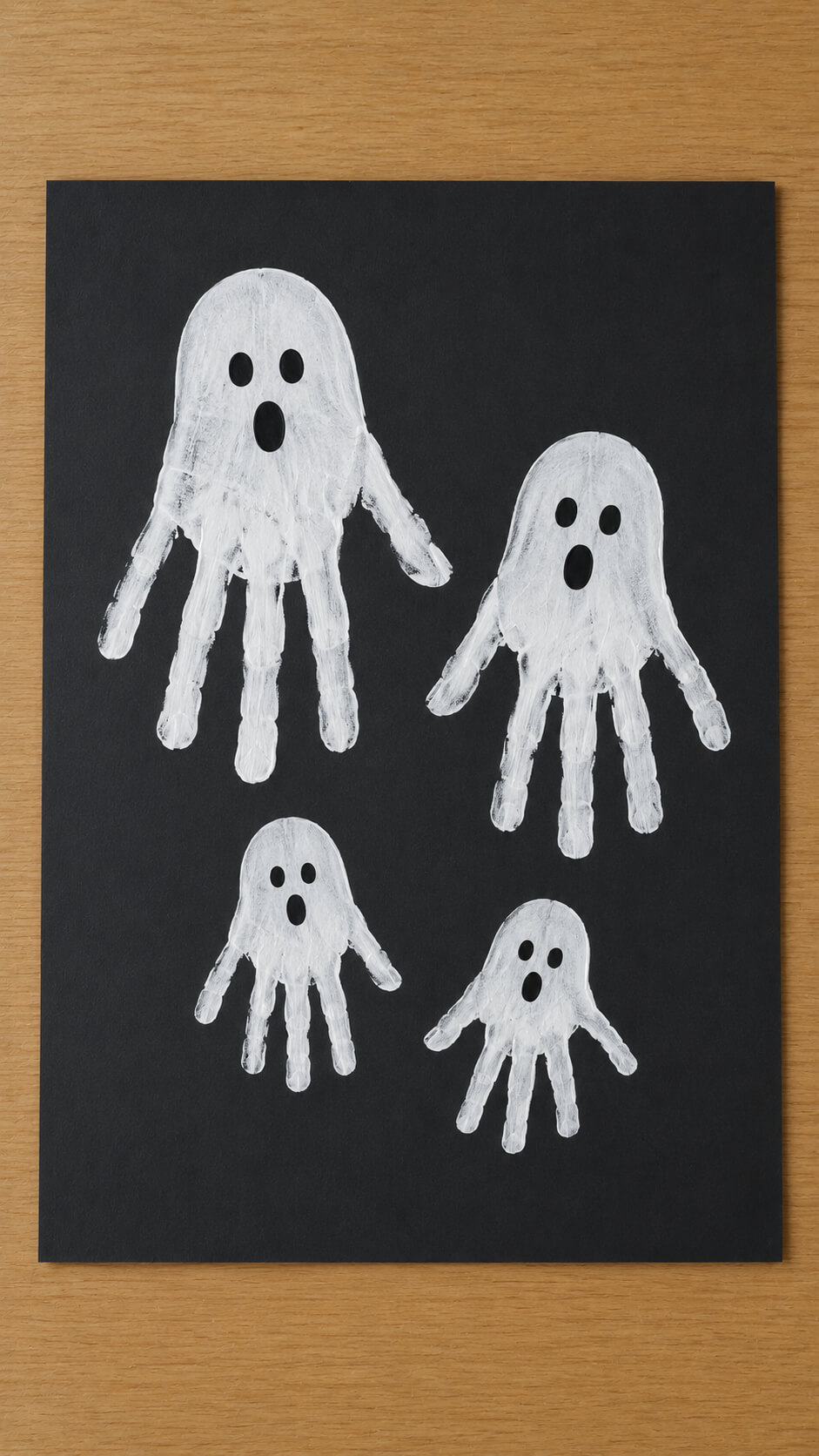 Handprint Ghost Family Craft