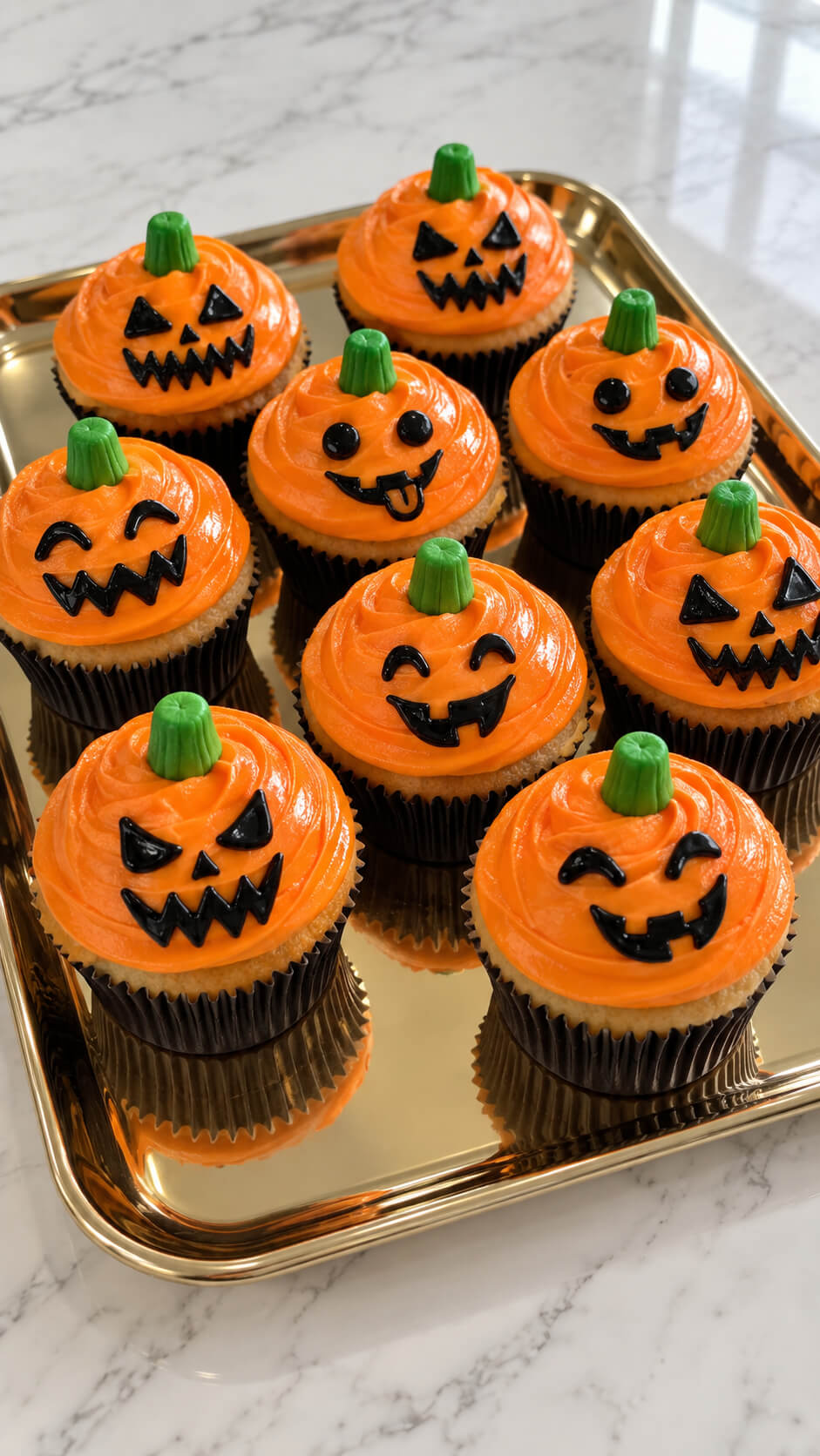 Jack o Lantern Cupcakes