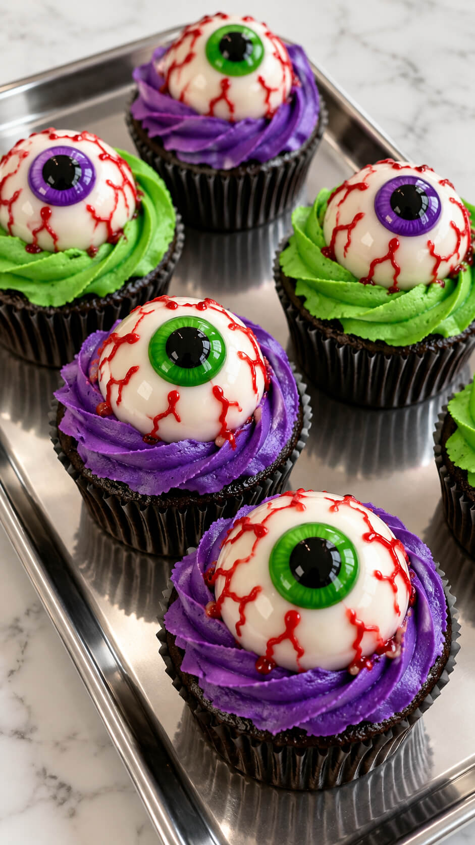 Monster Eyeball Cupcakes