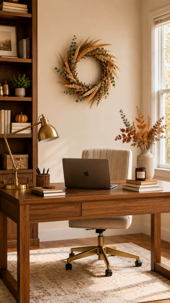 Seasonal Wreath Fall Office