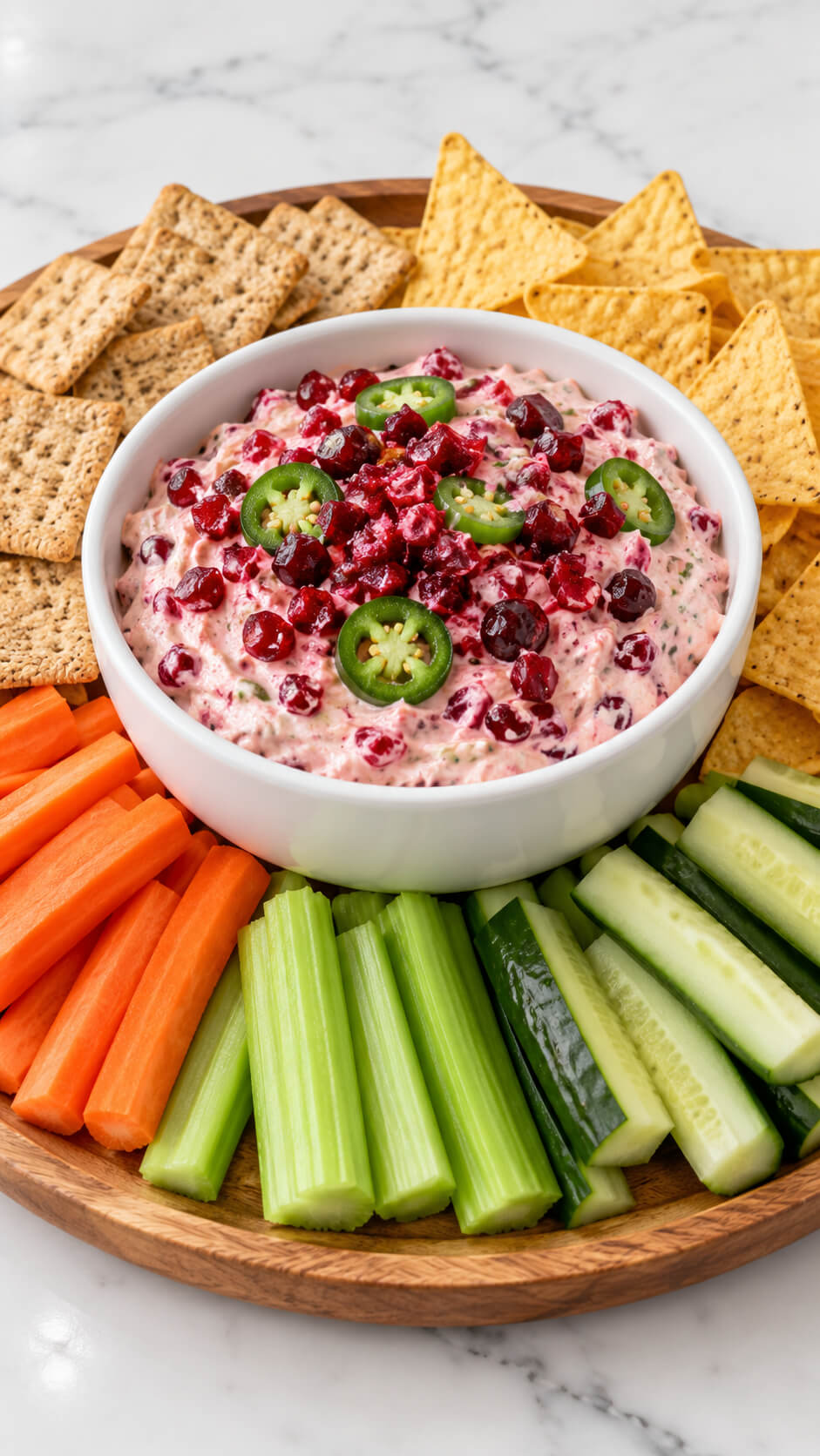 Cranberry Jalapeno Dip Board