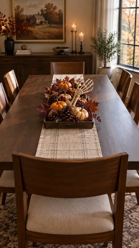 Elegant Autumn Halloween Dining Table