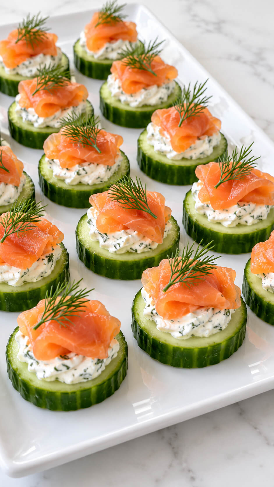 Elegant Cucumber Smoked Salmon Canapes