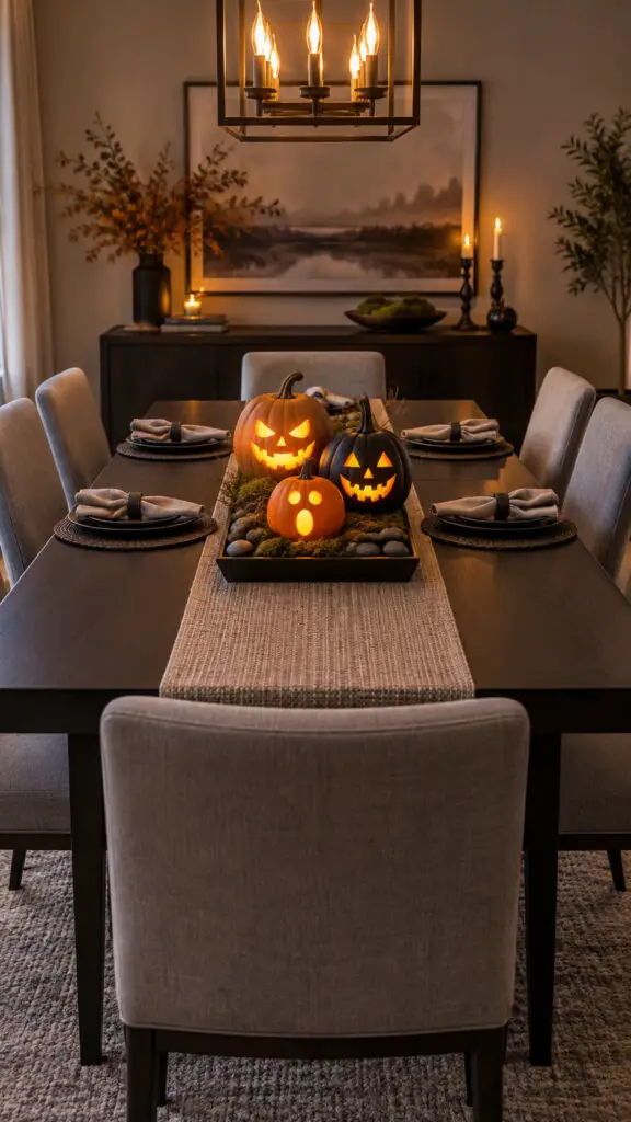 Elegant Halloween Dining Table Glow