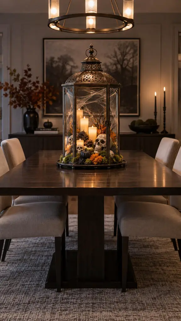 Elegant Halloween Lantern Dining Room