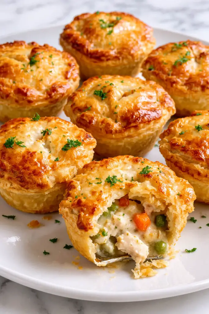 Golden Mini Chicken Pot Pies